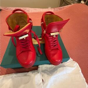 Buscemi Women's Red Ankle Boots